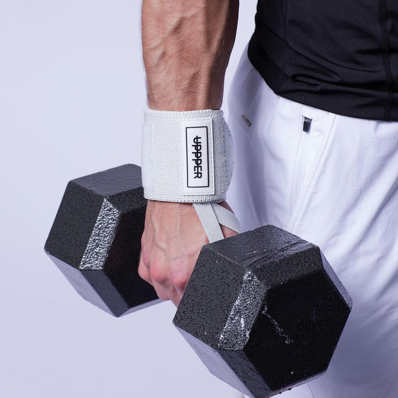 UPPPER Store Wrist Wraps for Weightlifting – 19" Lifting Wrist Support with Thumb Loop for Bench Press, Powerlifting, and Gym Workouts for Men & Women | Premium Fitness Gear - Image 4